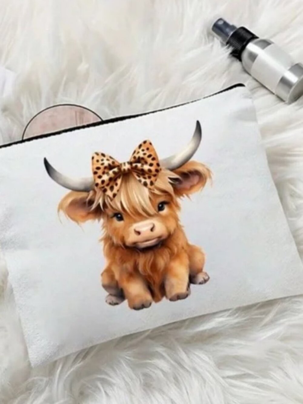 Cute Cowgirl Cosmetic Bag Pouch  Cosmetic Pouch,Travel, Stationary, Money Holder - Picture 3 of 10
